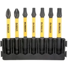 Набір біт DeWALT в касеті для Tough Case, FlexTorq, L57 мм,Рh2, Рz2,T20-2шт.T25-2шт.,T30 (DT70820)
