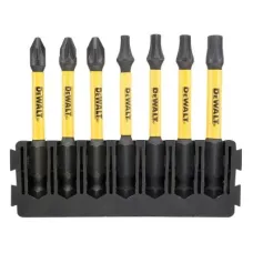 Набір біт DeWALT в касеті для Tough Case, FlexTorq, L57 мм, Рz1, Рz2-2шт,T15,T20,T25,T30 (DT70823)