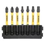 Набор бит DeWALT в касете для Tough Case, FlexTorq, L57 мм, Рz1, Рz2-2шт,T15,T20,T25,T30 (DT70823)