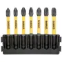 Набор бит DeWALT в касете для Tough Case, FlexTorq, L=57 мм, Рz1-2шт,Рz2-3шт,Рz3-2шт. (DT70822)