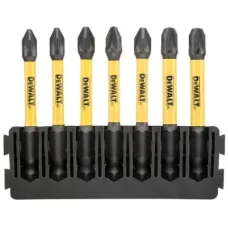 Набір біт DeWALT в касеті для Tough Case, FlexTorq, L=57 мм, Рz2 - 7 шт. (DT70821)