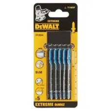 Полотно DeWALT для сабельных пил, по металлу, фигурный, L=82, WL=55, 1.5 мм, 5 шт (DT2054)