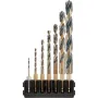 Набор сверл DeWALT в касете для Tough Case, по металу Black & Gold, 1/4 дюйма, 8 шт (DT70831)