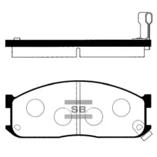 Тормозные колодки HI-Q SP1044