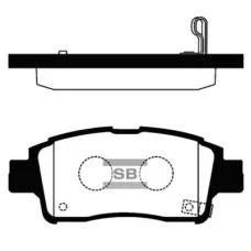 Тормозные колодки HI-Q SP1230