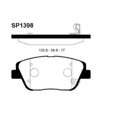 Тормозные колодки HI-Q SP1398