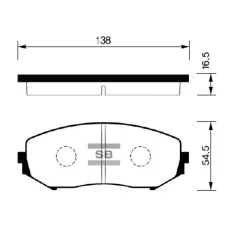Тормозные колодки HI-Q SP1416