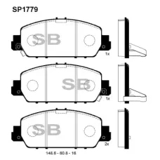 Тормозные колодки HI-Q SP1779