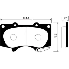 Тормозные колодки HI-Q SP2033