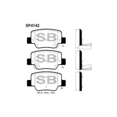 Тормозные колодки HI-Q SP4142