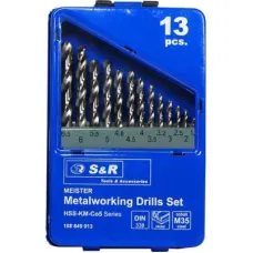 Набор сверл S&R 1.5-6.5мм MEISTER Co5 13шт (108849013)