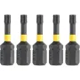 Набір біт DeWALT IMPACT TORSION, ударні, Torx, T15, L=25 мм, 5 шт (DT7380T)