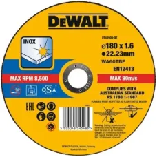 Круг відрізний DeWALT EXTREME, нержавіюча сталь/листовий метал, 180х1.6х22.23 мм (DT43908)