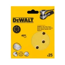 Наждачная бумага DeWALT самоклеющаяся d=125мм, зерно 320, для эксцентриковых шлифмашин, 25шт. (DT3118XM)