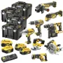 Набір електроіструментів DeWALT 8 од., 18 В XR Li-lon, 4 кейса TSTAK, 4*5Ah АКБ та 1 ЗП (DCK865P4T)