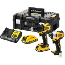 Набір електроіструментів DeWALT 2 од. 18 В XR Li-lon, вага 5.9 кг, кейс TSTAK, 2 АКБ та ЗП (DCK2062D2T)