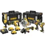 Набор электроинструментов DeWALT 6 од., 3*5Ah, 2 кейси TOUGH SYSTEM (DCK623P3)