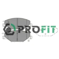 Тормозные колодки Profit 5000-4590