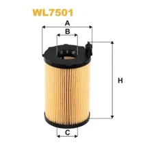 Фильтр масляный Wixfiltron WL7501