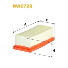 Повітряний фільтр для автомобіля Wixfiltron WA6728