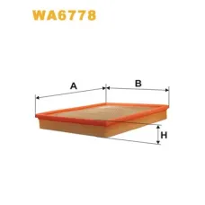 Повітряний фільтр для автомобіля Wixfiltron WA6778