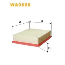 Повітряний фільтр для автомобіля Wixfiltron WA9608