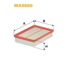 Воздушный фильтр для автомобиля Wixfiltron WA9880