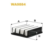 Воздушный фильтр для автомобиля Wixfiltron WA9884