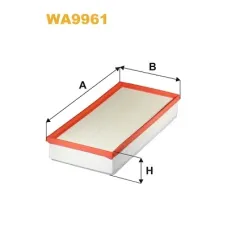 Повітряний фільтр для автомобіля Wixfiltron WA9961