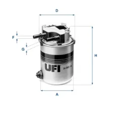 Фільтр паливний UFI 24.095.04
