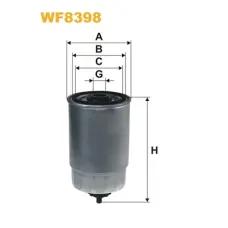 Фільтр паливний Wixfiltron WF8398