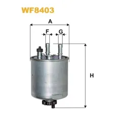 Фільтр паливний Wixfiltron WF8403