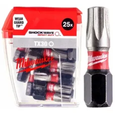 Набор бит Milwaukee SHOCKWAVE, TX30, 25мм, 25шт (4932430886)