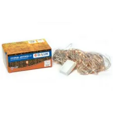 Гірлянда Delux Waterfall С 264LED 3х2 м теплий білий/прозорий IP20 (90018003)