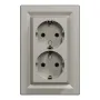 Розетка Schneider Electric ASFORA із заземленням подвійна бронза 16А (EPH9900169)