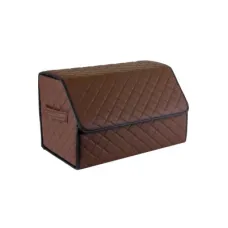 Сумка-органайзер EVAtech ECO M 30x30x50 см коричнева з коричневою ниткою (EHECEMZZBR)