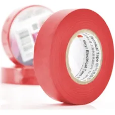 Ізоляційна стрічка 3M 0.15мм x 18мм x 20м Red, от -10°С до +80°С (0,15мм*18мм*20м_R)