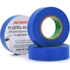 Изоляционная лента Render 0.10мм*18мм*20м Blue, temp-10+80°С, 2000V, 10 шт. (0,10мм*18мм*20м-Bl)