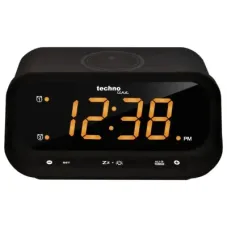 Настольные часы Technoline WT477 Wireless Mobile Charging Black (DAS302477)