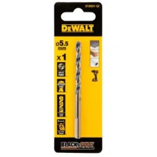 Свердло DeWALT по металу Black & Gold, HSS-G, 5.5 х 93 х 57 мм (DT20521)