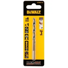 Свердло DeWALT по металу Black & Gold, HSS-G, 6 х 93 х 57 мм (DT20522)