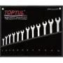 Ключ Toptul комбінований (кут 75 °) 12шт. 8-22мм (чорний чохол) (GPAN1201)