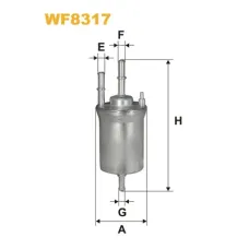 Фільтр паливний Wixfiltron WF8317