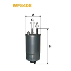Фільтр паливний Wixfiltron WF8408