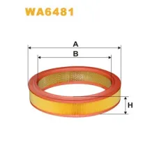 Повітряний фільтр для автомобіля Wixfiltron WA6481