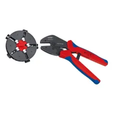 Затискач для клем KNIPEX MultiCrimp, зі змінними матрицями (97 33 02)