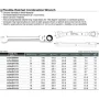 Ключ Toptul трещоточный рожково-накидной с шарниром 17мм, 226мм (AOAH1717)