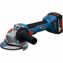 Шліфувальна машина Bosch GWS 18V-8 125мм, 18В, 2x4Ah, 0-11000об/хв, 1.7кг, кейс (0.601.9N9.020)