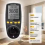 Ватметр ColorWay цифровий 16A/3680W, black (CW-VM16-02D)