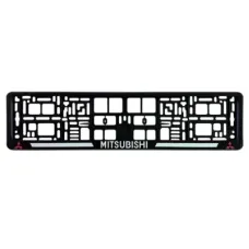 Рамка номерного знака Poputchik Mitsubishi (24-112-IS)